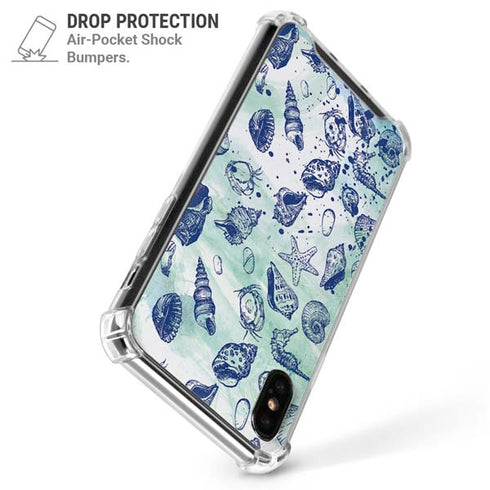 Sea Shell Variety iPhone XS Max Clear Case
